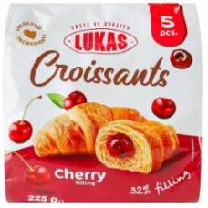 Круассаны Lukas с вишневым наполнителем 225 г (4823054613615)