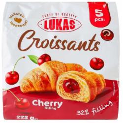 Круассаны Lukas с вишневым наполнителем 225 г (4823054613615)
