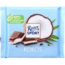 Молочный шоколад Ritter Sport с начинкой кокосово-молочный крем 100 г