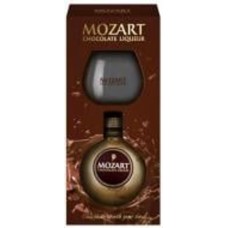 Ликер MOZART Chocolate Cream Gold + бокал в коробке 0,5 л