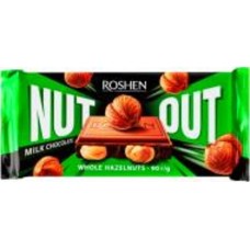 Молочный шоколад Roshen Nut с целым фундуком 90 г (4823077643392)