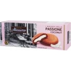 Печенье песочное Maestro Massimo с кокосовой начинкой 150 г