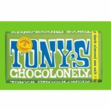 Черный шоколад Tony's Chocolonely с миндалем и солью 180 г