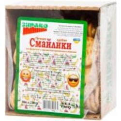 Печенье Здраво Смайлики на фруктозе с ароматом топленого молока 220 г