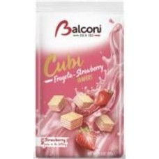 Кубики вафельные Balconi с клубникой 250 г