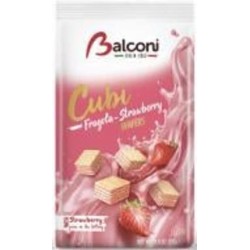 Кубики вафельные Balconi с клубникой 250 г