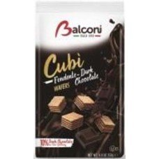 Кубики вафельные Balconi з чорним шоколадом 250 г