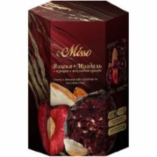 Конфеты Misso фруктово-ореховые Вишня+Миндаль с корицей в шоколадной крошке 180 г