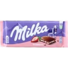 Молочный шоколад Milka Клубника 100 г