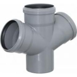 Крестовина канализационная Valsir d100/100/x67°