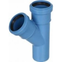 Тройник канализационный Valsir безшумный Triplus d50x50x45° (VS0650513)