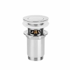Донный клапан Invena для умывальника с переливом Click-clack SC-B1-027