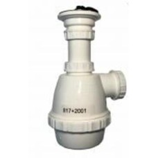 Сифон для кухонной мойки ALBA D70 з пробкою