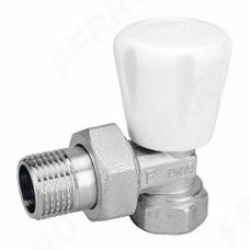Кран радиаторный Ferro угловой запорный с ручкой нр1/2”-вр1/2” ZG5Y