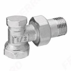 Кран радиаторный Ferro угловой запорный хром нр1/2”-вр1/2” ZK2Y