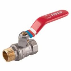Кран шаровой Ferro F-Comfort 20 бар ручка рычаг нр-вр 1/2” KFC11