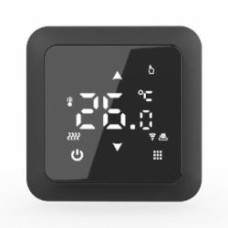 Терморегулятор для теплого пола In-Therm WI-FI СЕНСОРНЫЙ PWT 517 ЧЕРНЫЙ МАТОВЫЙ