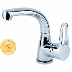 Смеситель Aquatica HL Ø 35 для раковины гусак изогнутый на гайке (HL-1A230C) Смеситель Aquatica HL Ø 35 для раковины гусак изогнутый на гайке (HL-1A230C)