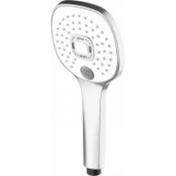 Ручной душ ScandiSPA 3 режима, переключатель-кнопка, квадратная форма хром/белый