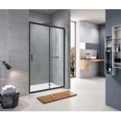 Душевые двери Koller Pool TD120CB TREND двухсекционная Black 1200x1900 мм стекло прозрачное