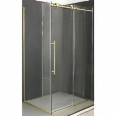 Душевое ограждение EGO прямоугольное раздвижное LEX GOLD 120х90х200 см