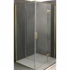 Душевое ограждение EGO прямоугольное распашное LEX GOLD 120х90х200 см