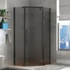 Душевое ограждение EGO пятиугольное PURE BLACK 90х90х190 см