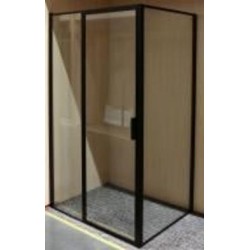 Душевое ограждение EGO LEX BLACK прямоугольное 120х90х200 см