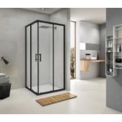 Душевая кабина Koller Pool G90SCB GRACE квадратная Black 900x900x1900 мм стекло прозрачное