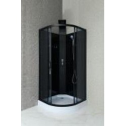 Душевой бокс GM Dp 210 90x90 см графит/черный полукруг