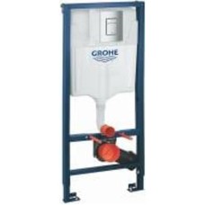Комплект инсталляции Grohe Solido для подвесного унитаза 3 в 1 с квадратной кнопкой хром