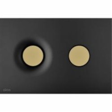 Кнопка управления Alca Plast для скрытых систем инсталляции Dot.Dot. M1978-7 черный/золото