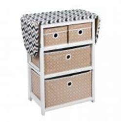Гладильная доска Eurohome комод 123х36 см белый/бежевый
