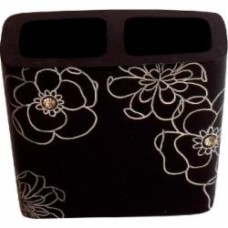 Держатель для зубных щеток Trento Crystal nero 25008