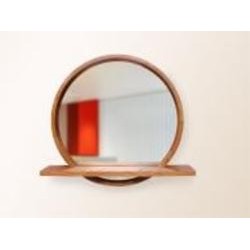 Зеркало с полкой Luxury Wood Sunrise ясень темный D600 мм