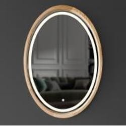Зеркало со встроенной подсветкой Luxury Wood Evolution SLIM LED ясень натуральный 550x750 мм
