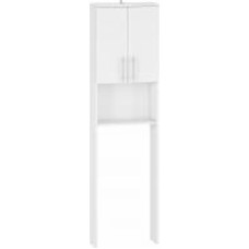 Пенал напольный Грейд над унитазом 180x50x20 см белый