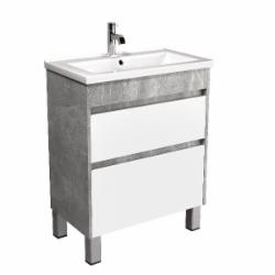 Тумба Мойдодыр Polo Loft 60-U с умывальником Cosmo 60