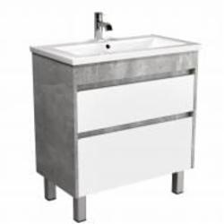 Тумба Мойдодыр Polo Loft 80-U с умывальником Cosmo 80