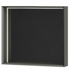 Зеркало со встроенной подсветкой Aquarius LORETTO 80x70 см graphite