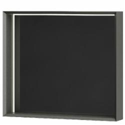 Зеркало со встроенной подсветкой Aquarius LORETTO 80x70 см graphite