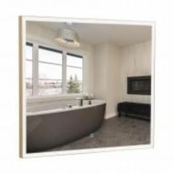 Зеркало со встроенной подсветкой Aqua Rodos Luce gold 80х70 sensor