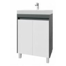Тумба на ножках Акваріус SLIM 55 (2 дверцы) белый/графит