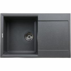 Мойка для кухни ScandiSPA Straight 780 серая с сифоном