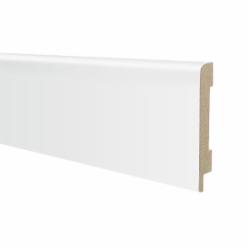 Плинтус МДФ ОМиС белый silk 16x80x2400 мм