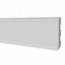 Плинтус FLOOR DECOR Slim светло-серый silk matt 2500x80х7 мм