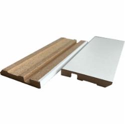 Плинтус МДФ DePro белый 12x80x2400 мм