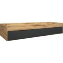 Кровать детская Lion приставная Джуниор 80x200 см дуб аппалачи/антрацит