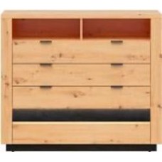 Комод BRW Ostia 4ш 1165x1010x420 мм дуб черный/дуб артизан (S467-KOM4S-DASN/CABL )
