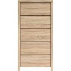 Комод BRW Kaspian 5ш 1125x560x405 мм /дуб сонома (S128-KOM5S-DSO/DSO )